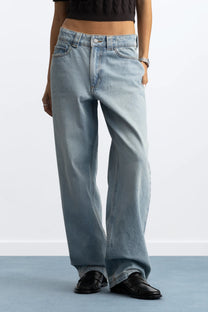 Basic Straight Jeans Light Blue