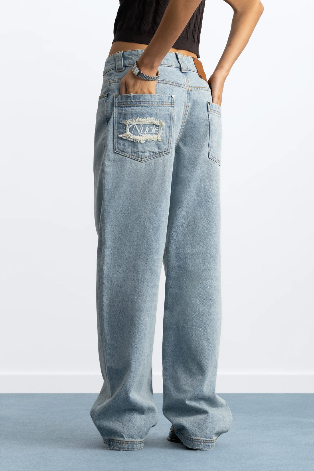 Basic Straight Jeans Light Blue
