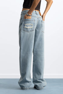 Basic Straight Jeans Light Blue
