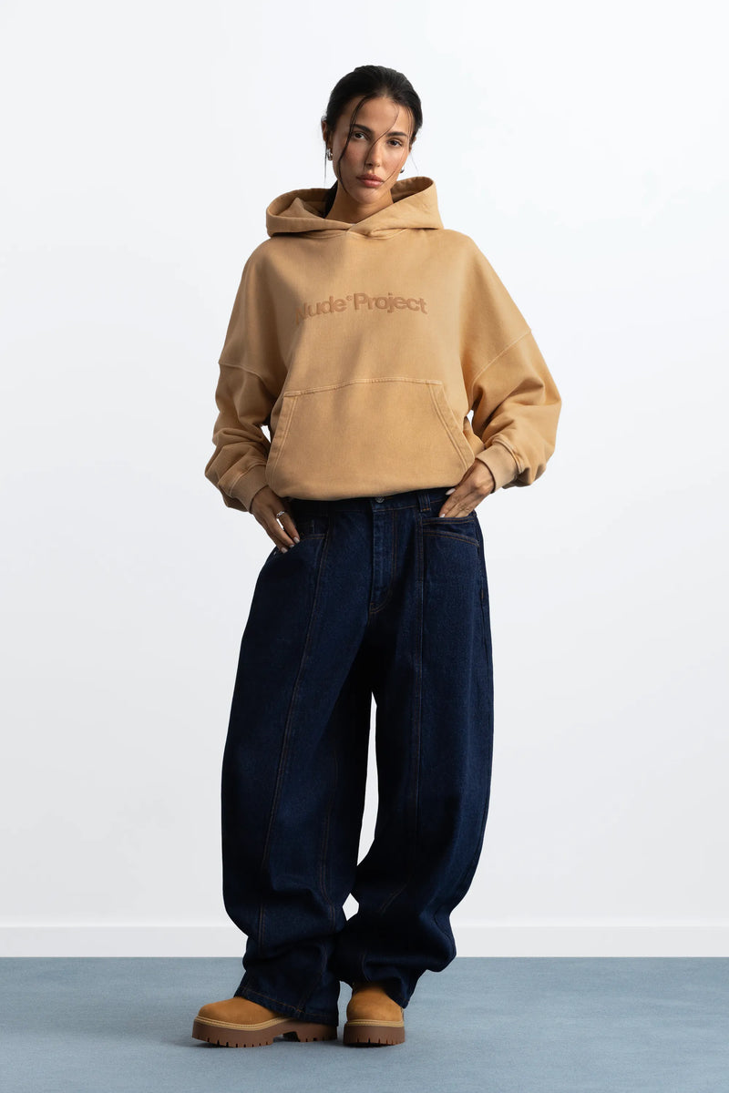 Box Logo Hoodie Brown