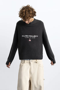 Wavy Knit Sweater Ash