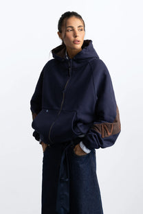 United Zip-Up Hoodie Navy