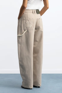 Worker Carpenter Pants Beige