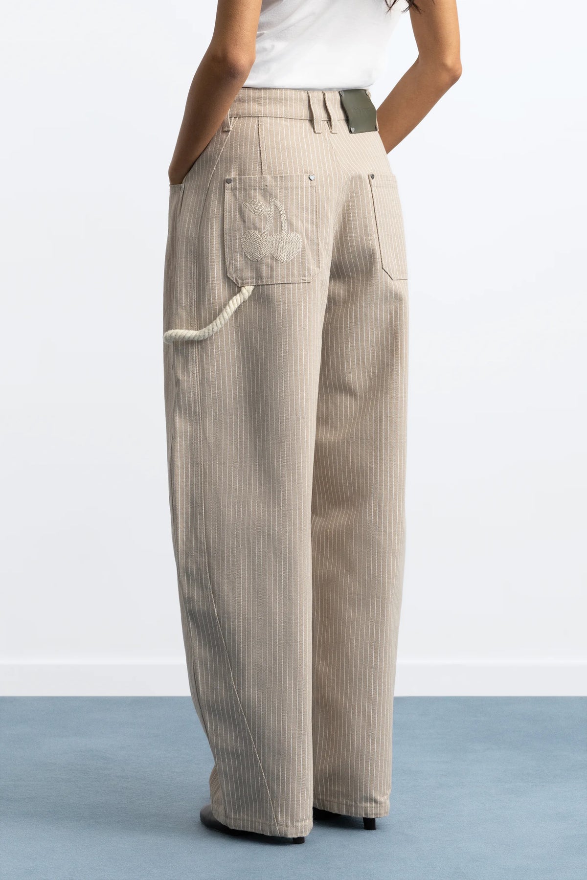Worker Carpenter Pants Beige