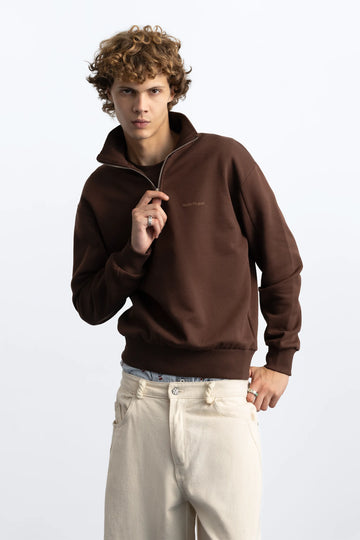 Origins Quarter-Zip Brown