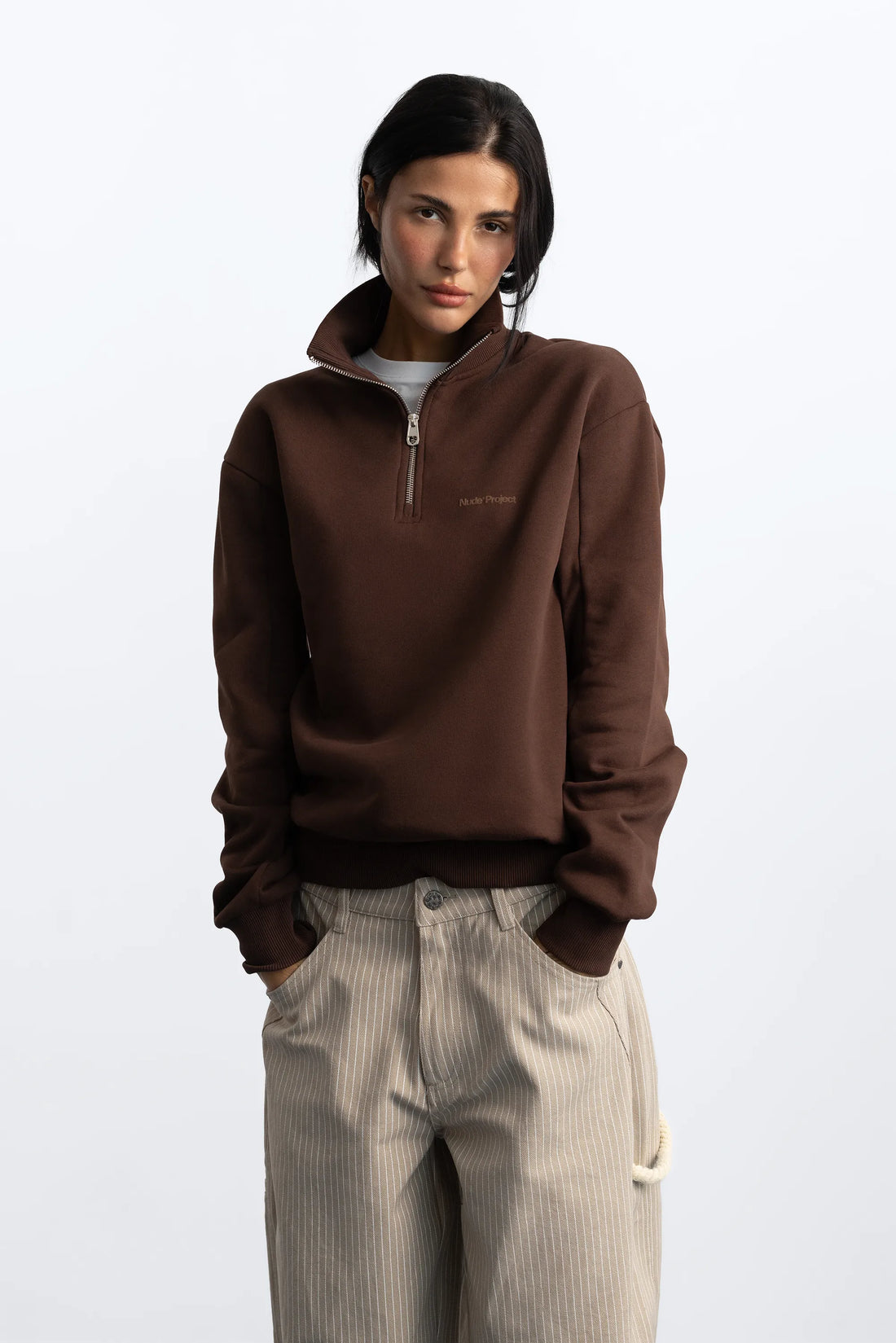 Origins Quarter-Zip Brown