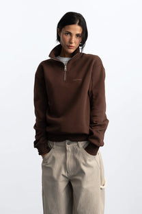 Origins Quarter-Zip Brown