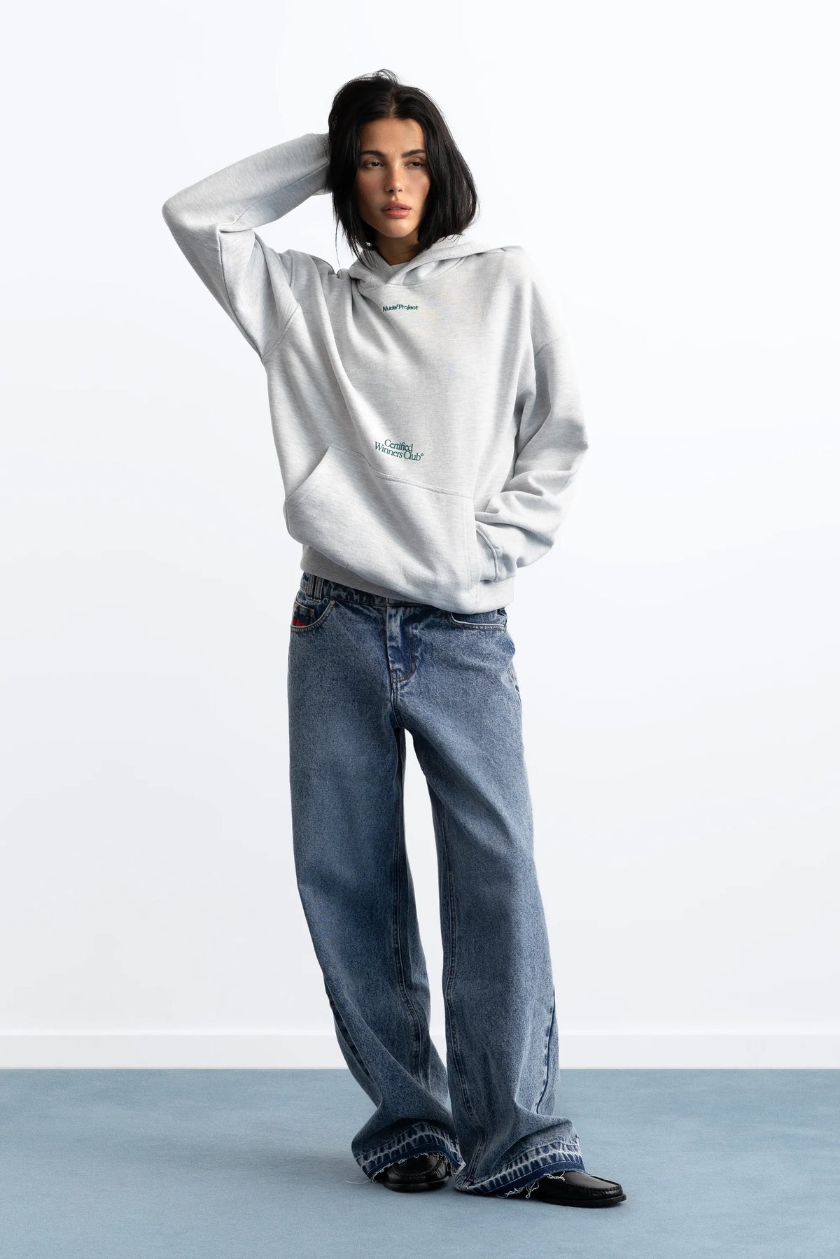 Winner Hoodie Grey Melange