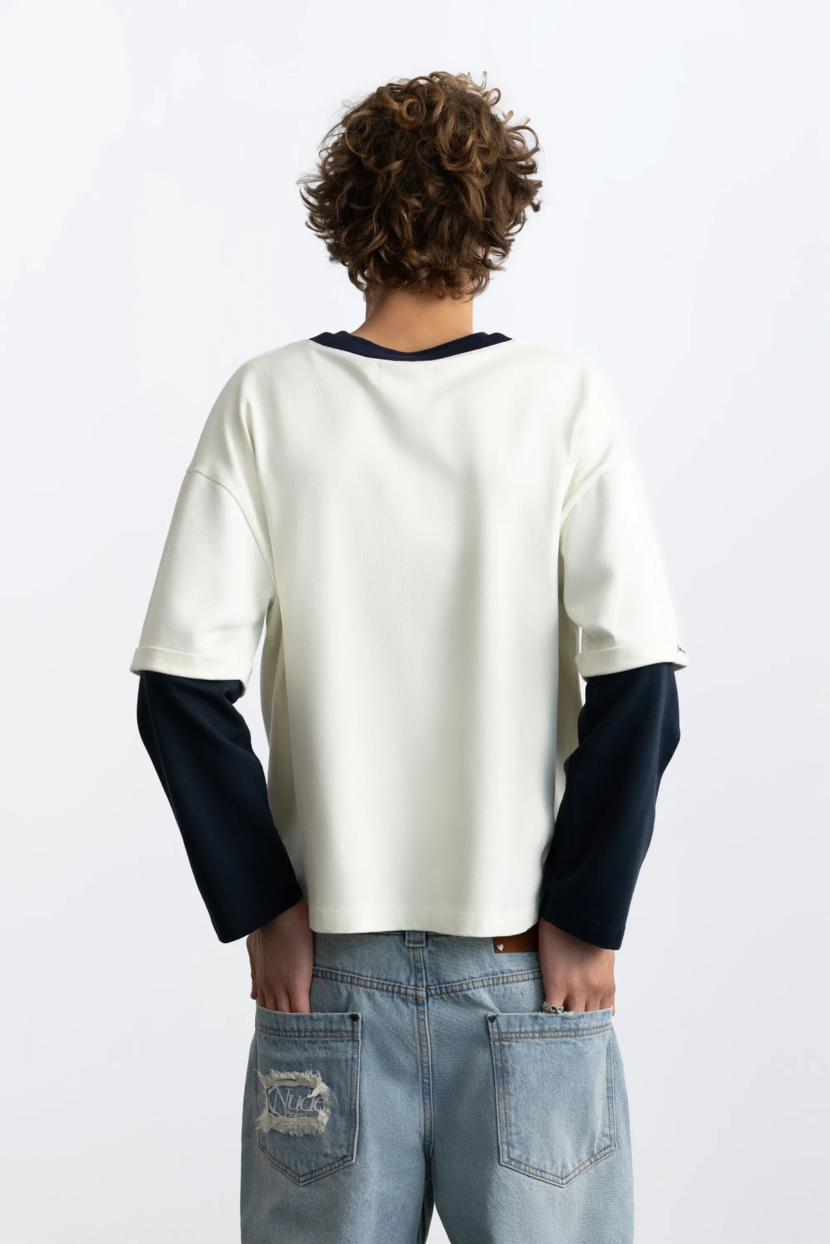 Double Neck Long-Sleeve Tee