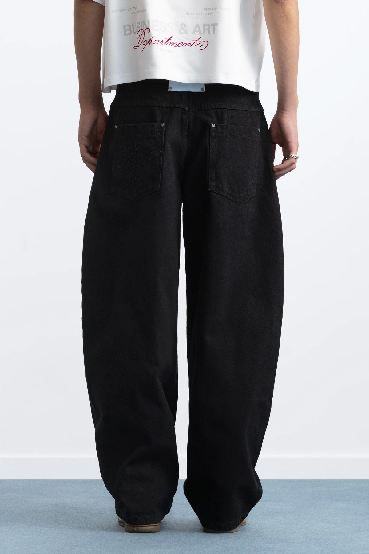 Barrel Jeans Black
