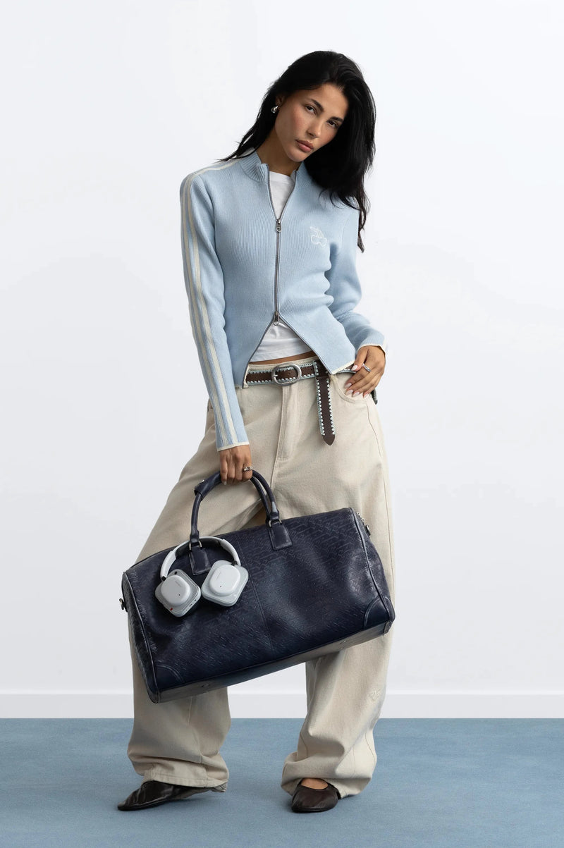 Metal Barrel Bag Navy