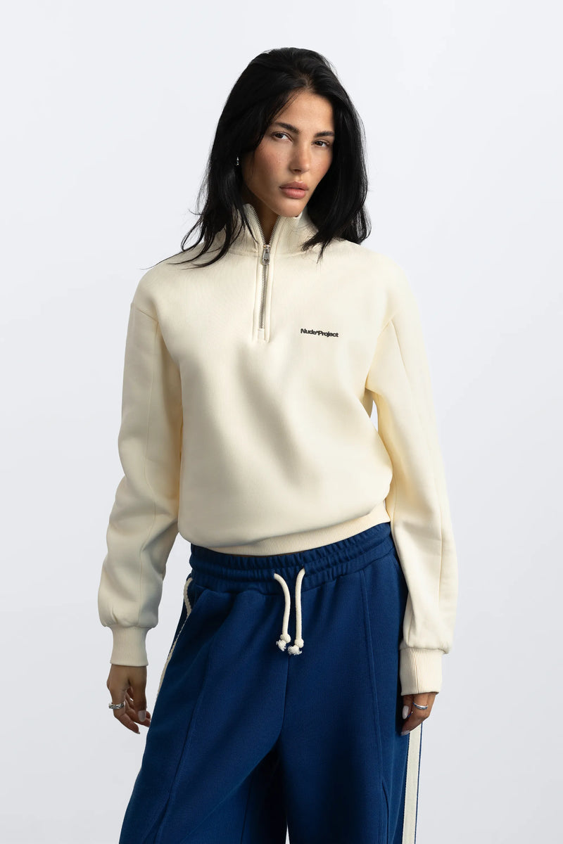 Origins Quarter-Zip Marshmallow