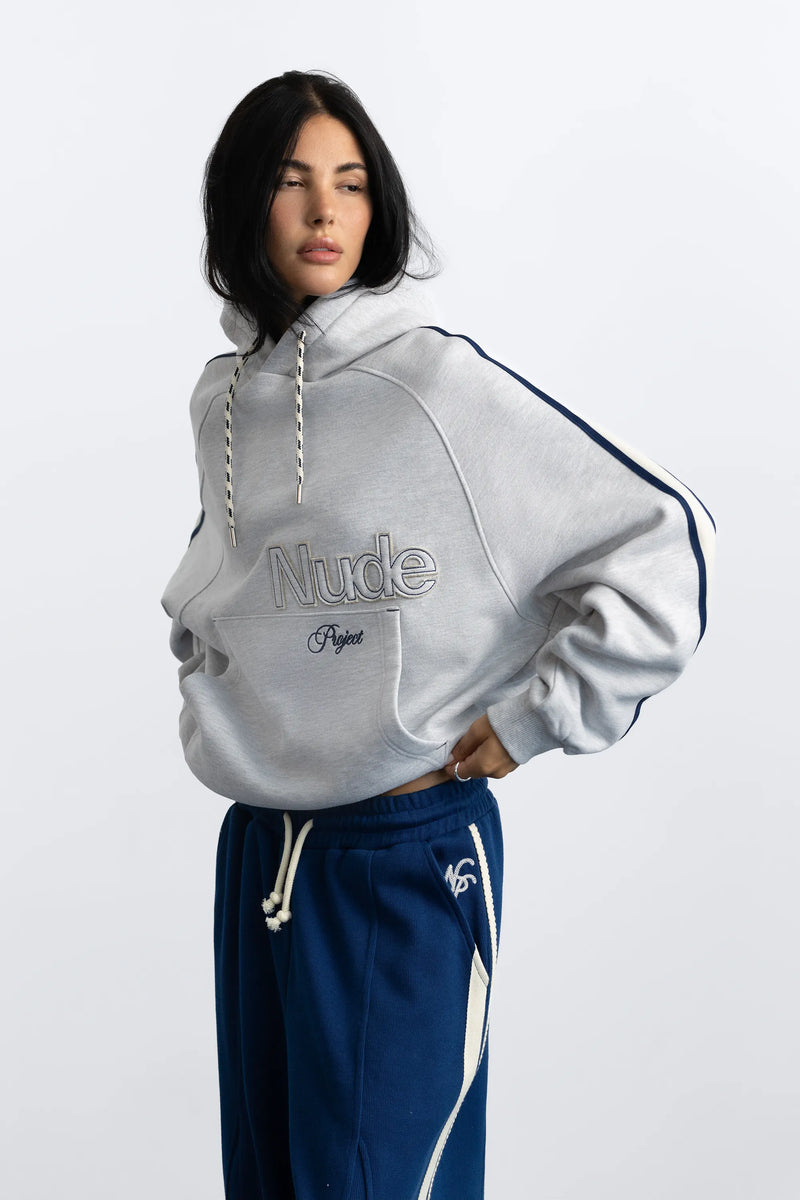 Biggie Hoodie Grey Melange
