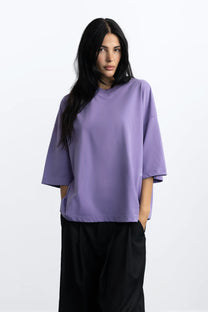 Block Tee Purple
