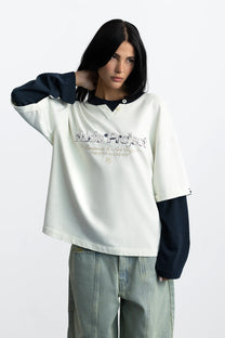 Double Neck Long-Sleeve Tee