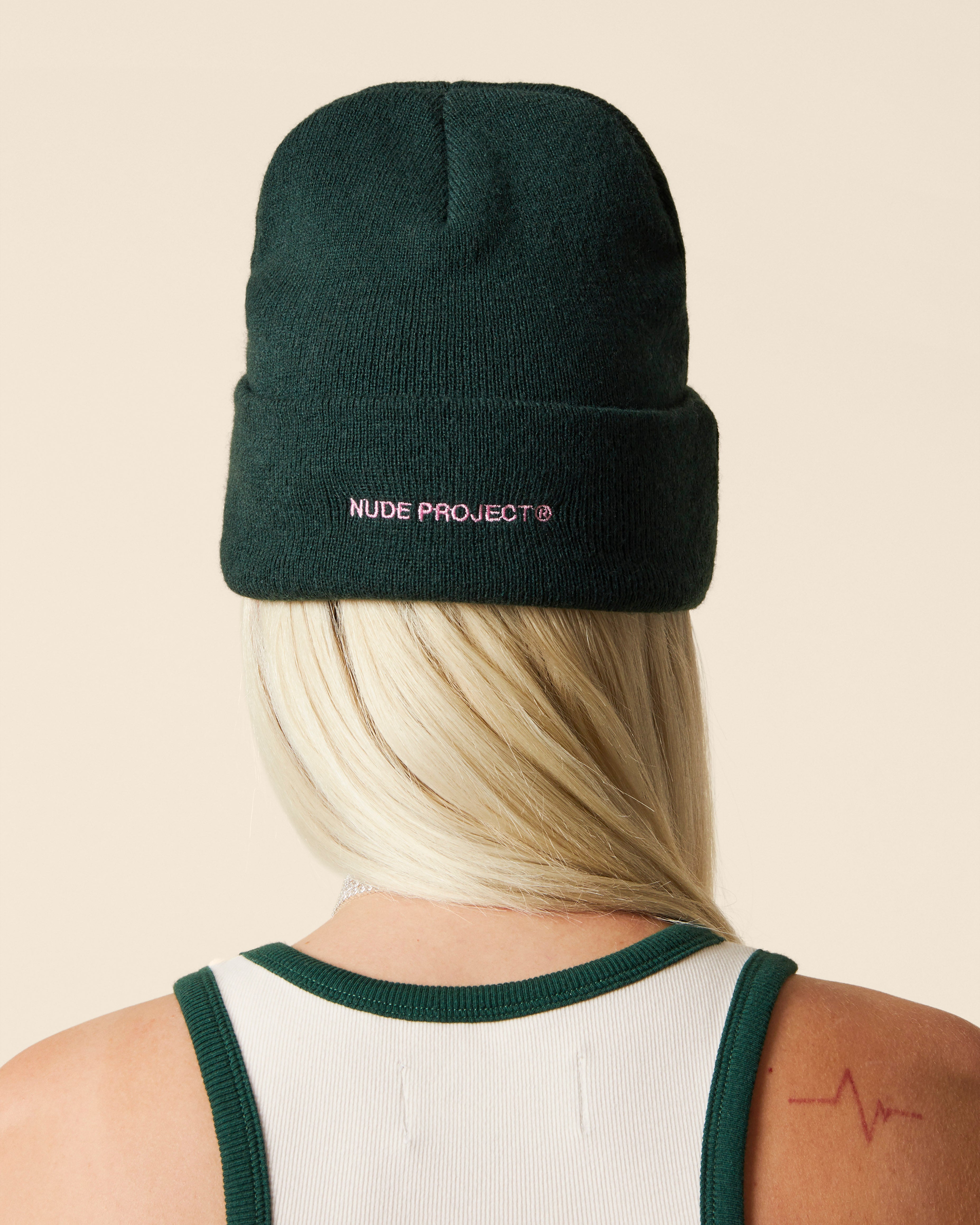 black playboy beanie