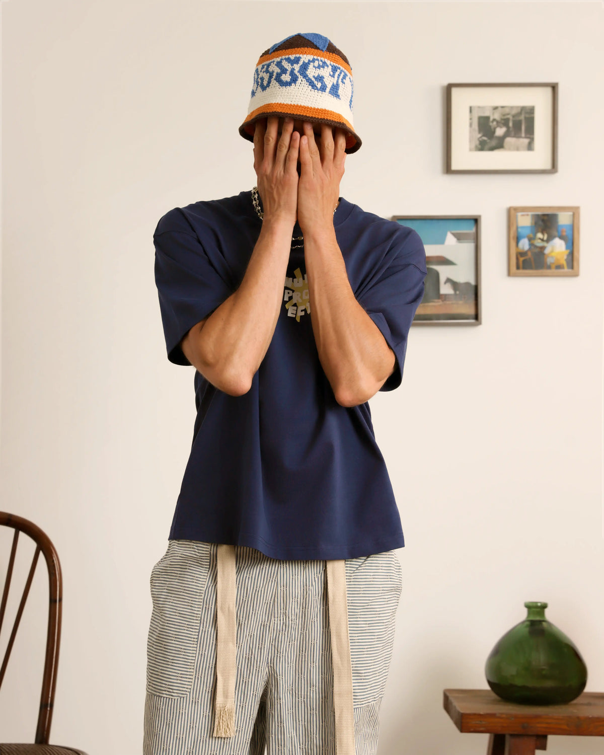 Crochet Bucket Brown