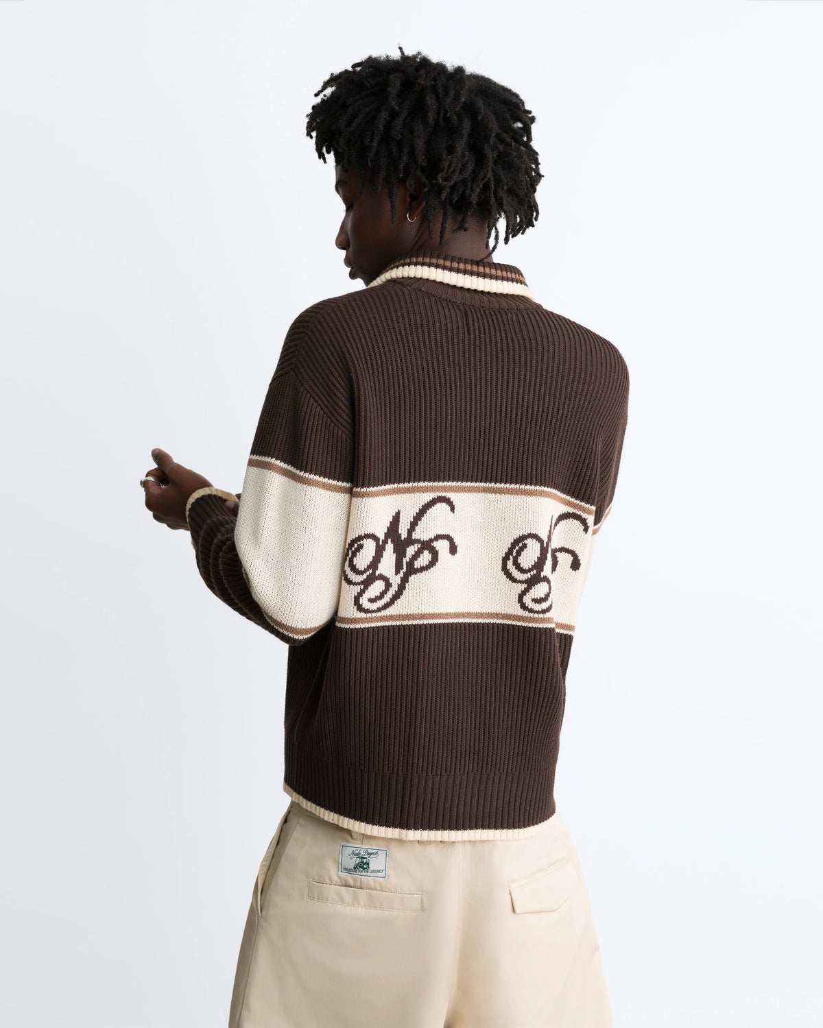 Voyage Zip-Up Knit Brown