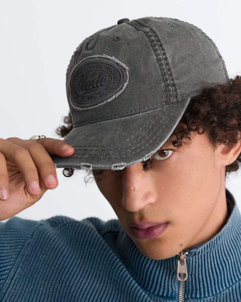 Laurel Denim Cap Black