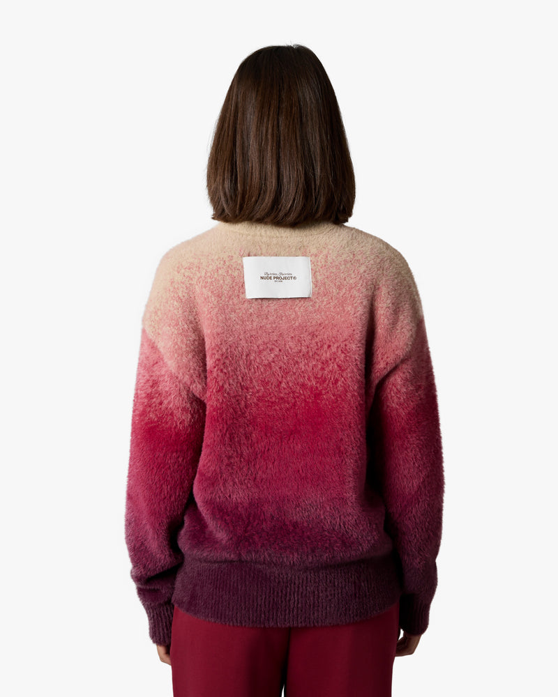 GRADIENT COZY SWEATER RED