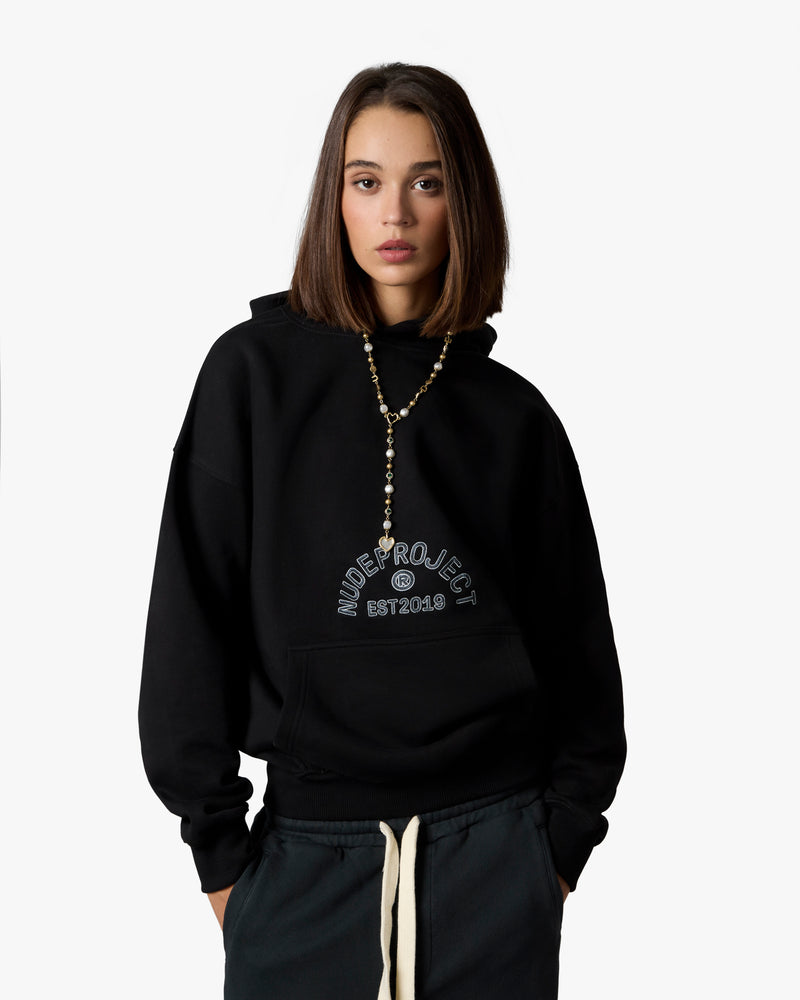 SWANS HOODIE BLACK