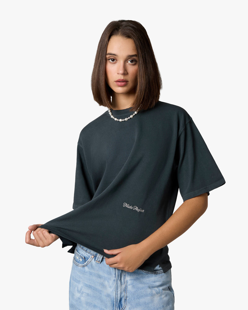 CAMISETA BOXY AZUL MARINO PERFECT