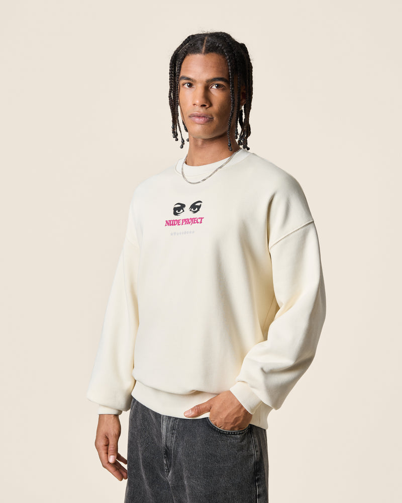 FORTUNE CREWNECK MARSHMALLOW