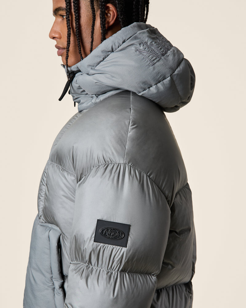 REAL DOWN PUFFER ICE GREY