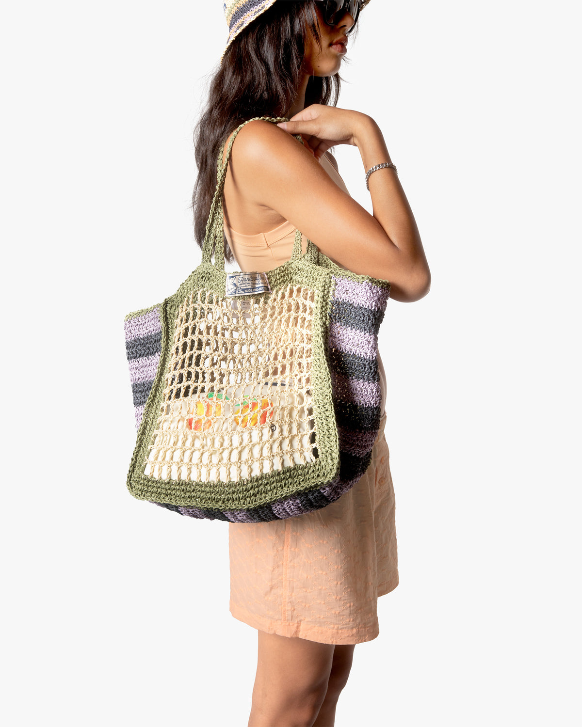 SPICE BAG SHOPPER GREEN/MARSHMALLOW