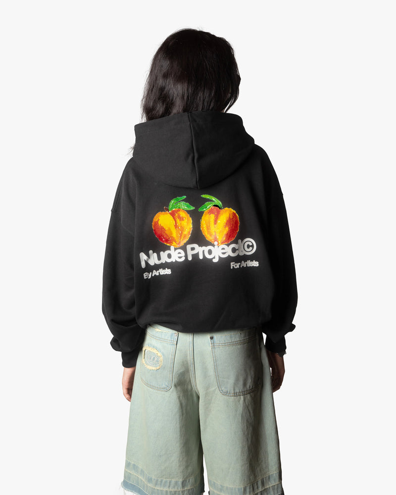 SUDADERA NEGRA PESSEGO