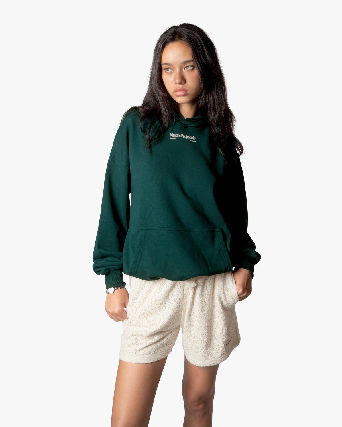 Pessego Hoodie Green