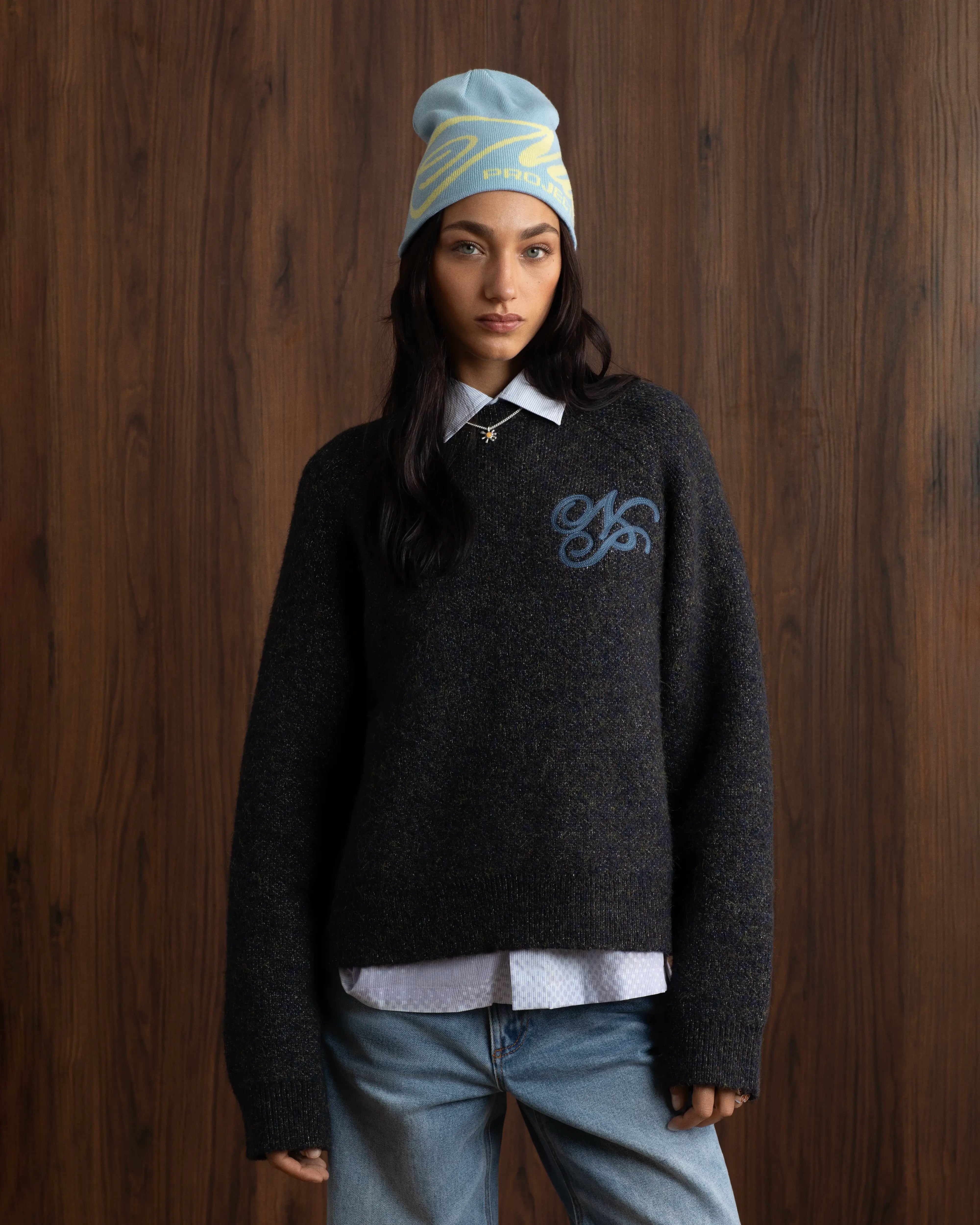 Le Marais Knit Sweater Ash – Nude Project Le Marais Knit Sweater Ash – Nude Project