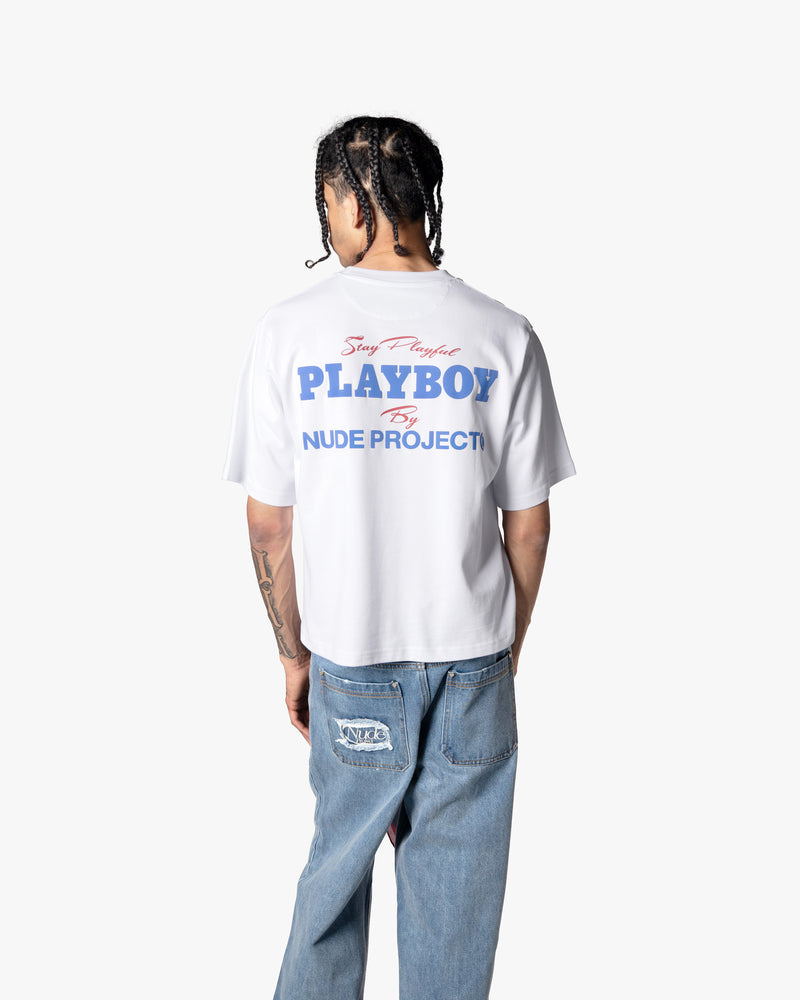PLAYFUL CROPPED TEE WHITE