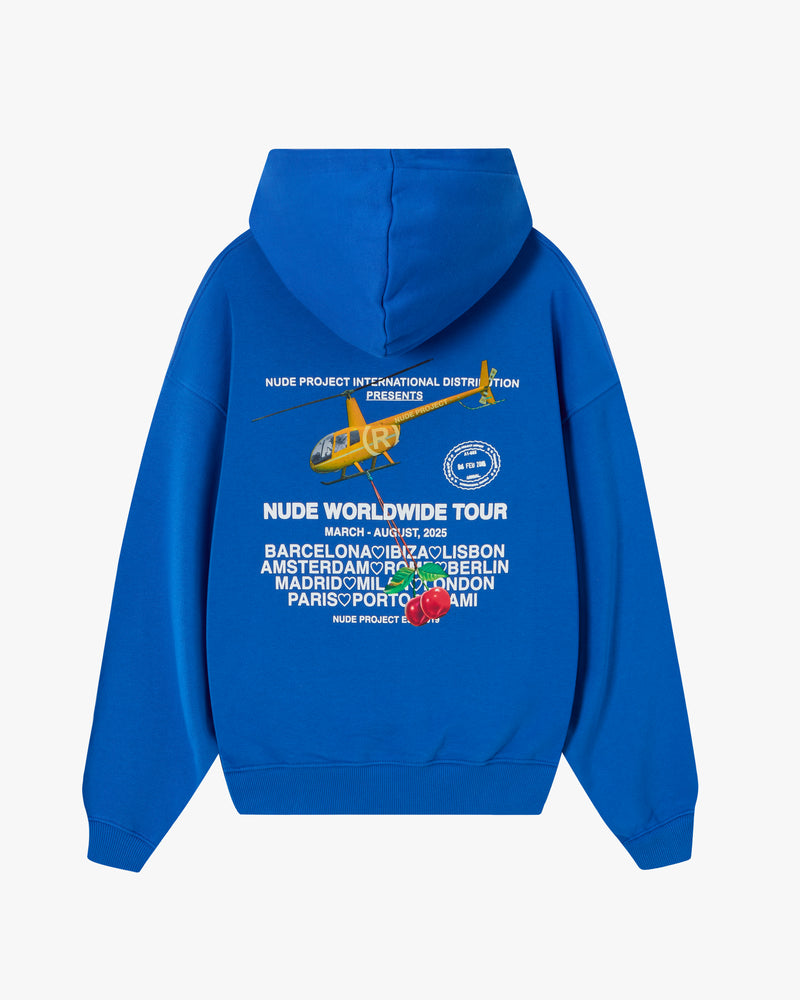 NUDE TOUR HOOD BLUE