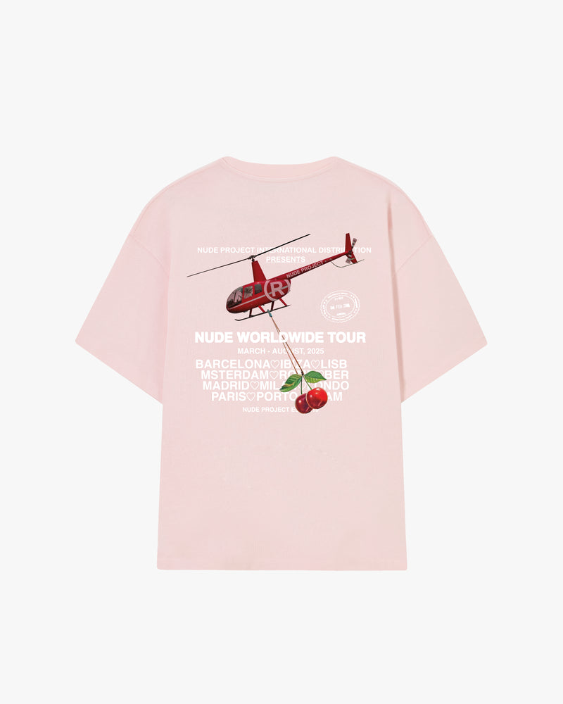 CAMISETA ROSA NUDE TOUR