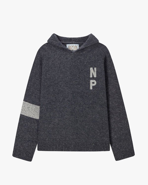 NUMBERS SWEATER HOOD ASH