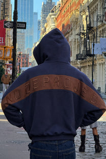 C-suite Zip-Up Hoodie Navy