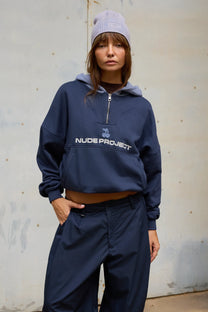 Jinju Hoodie Navy