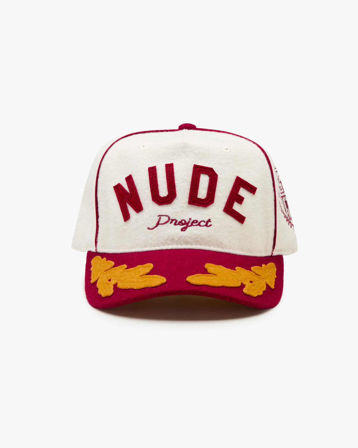 Nude Varsity Cap Red