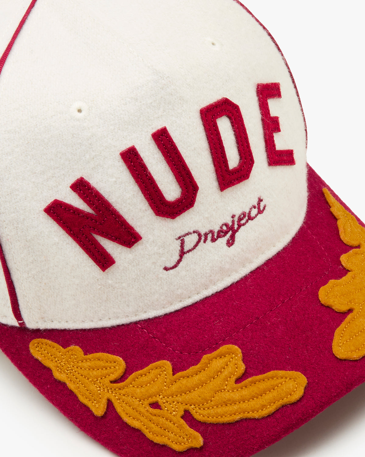 Nude Varsity Cap Red