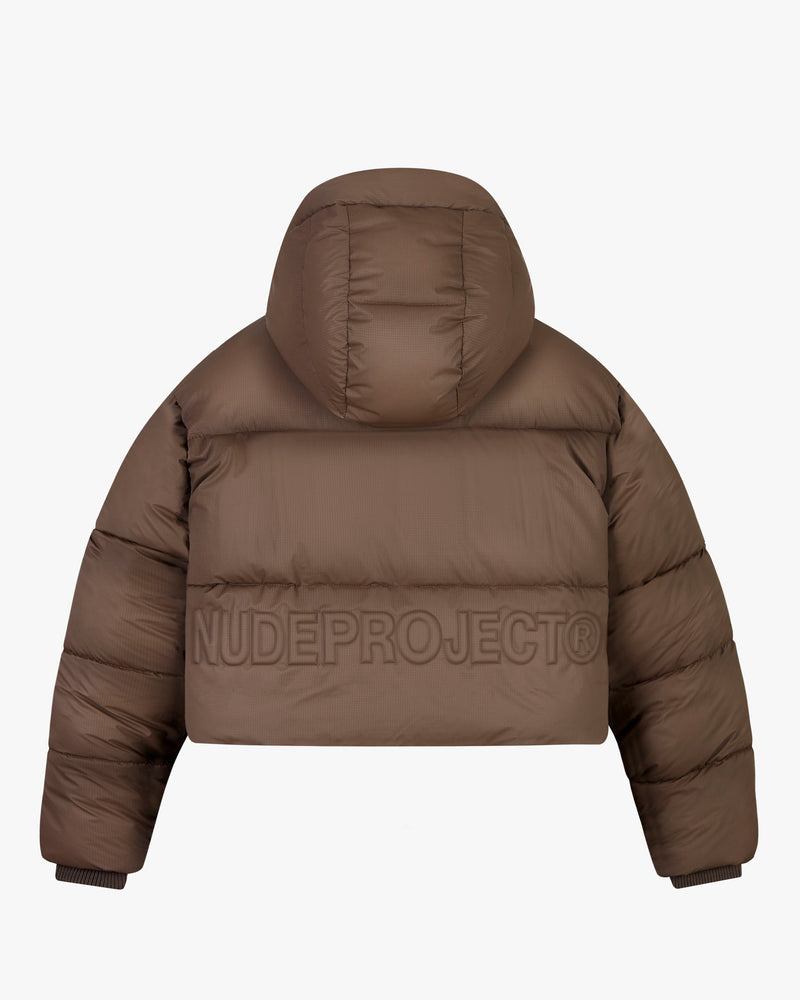 OG*PUFFER JACKET WOMAN BROWN