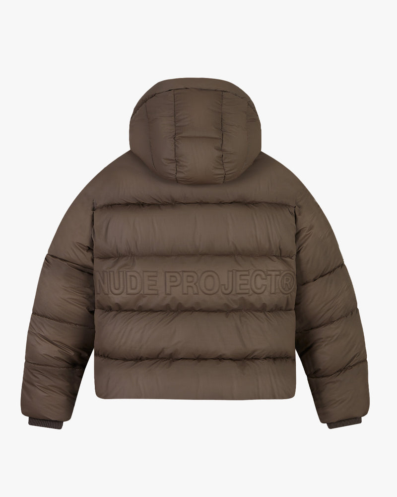 OG*PUFFER JACKET BROWN