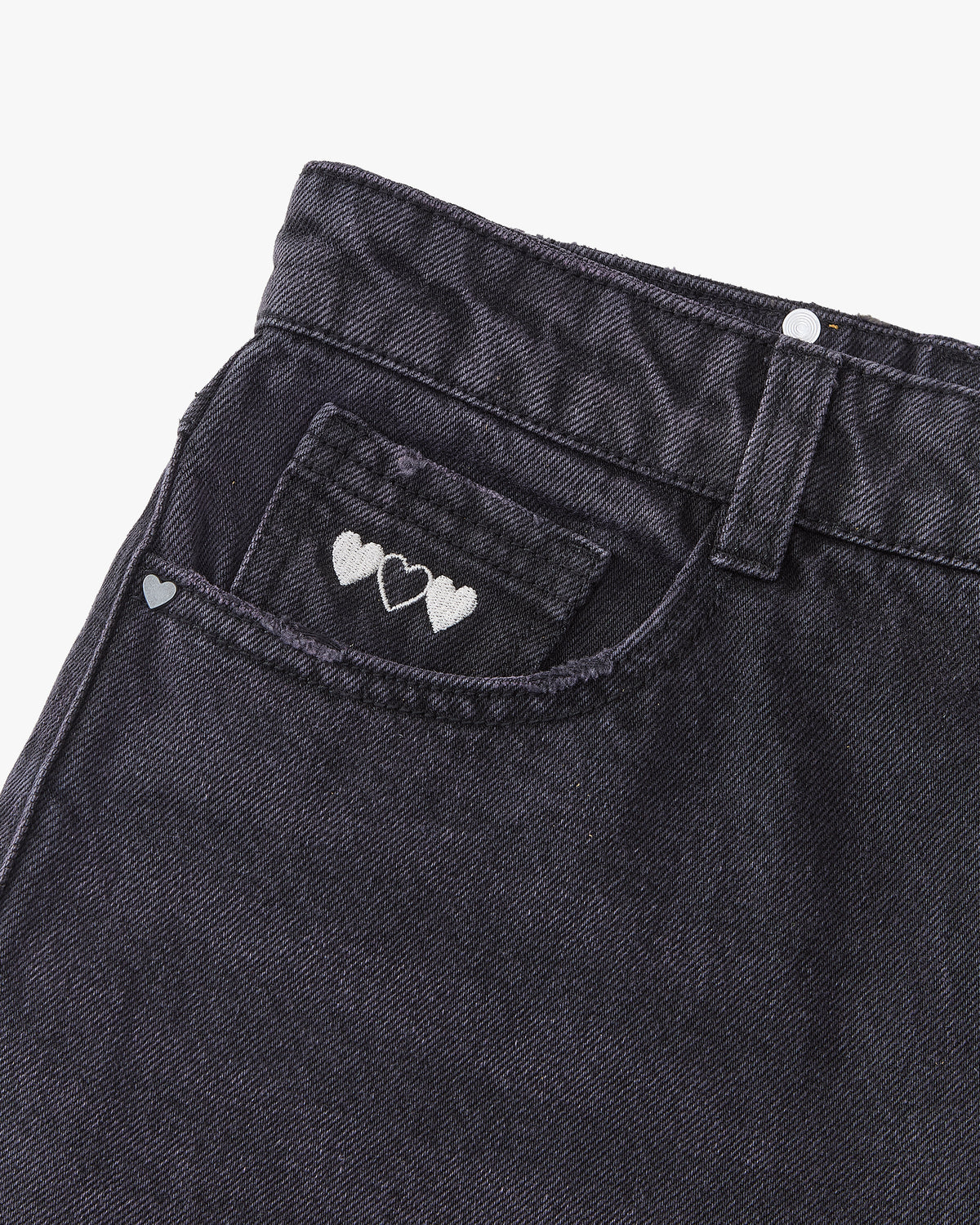 Pantalón Baggy Negro Rose Wash Old