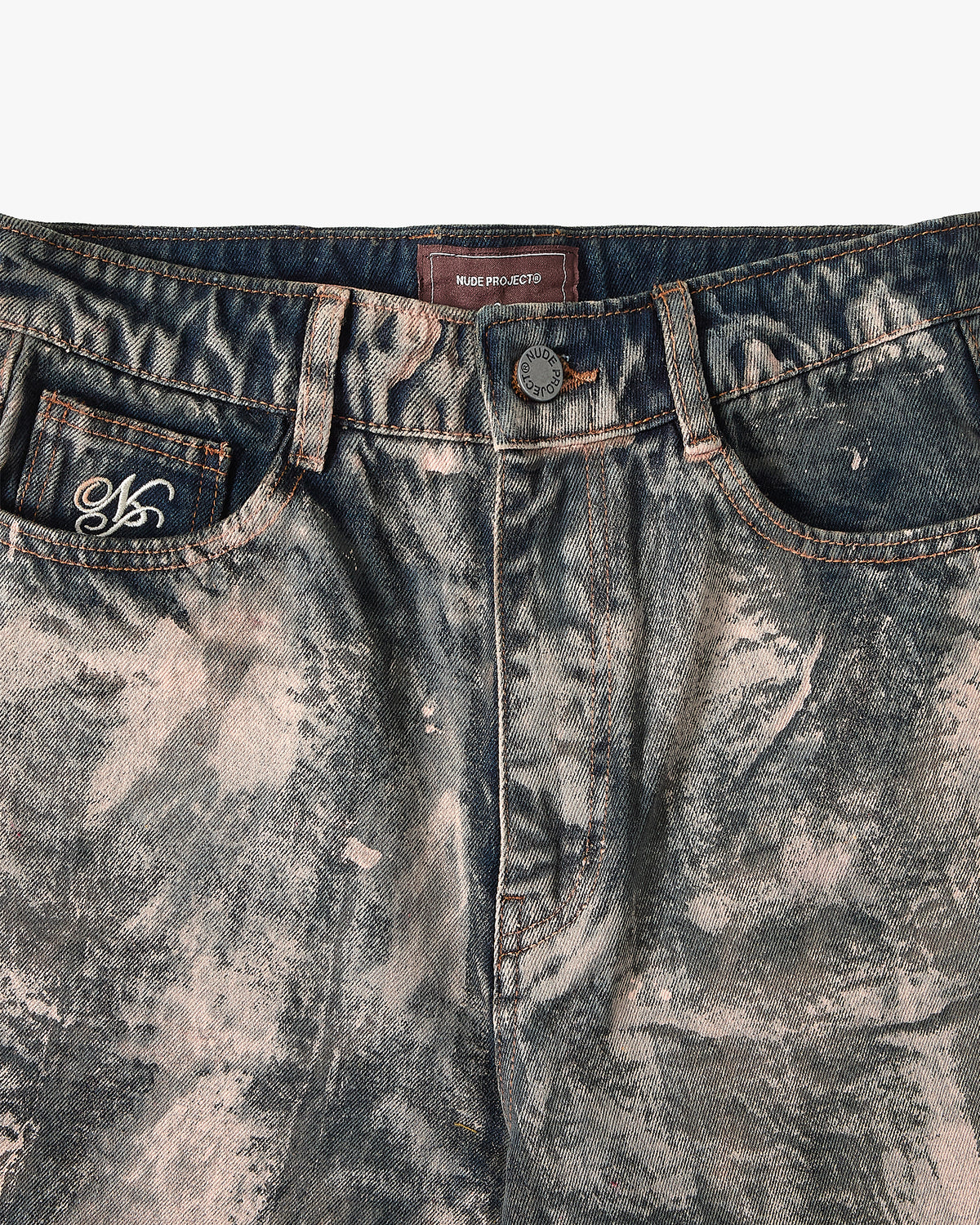 Pantalón Corto Baggy Old Denim Painted