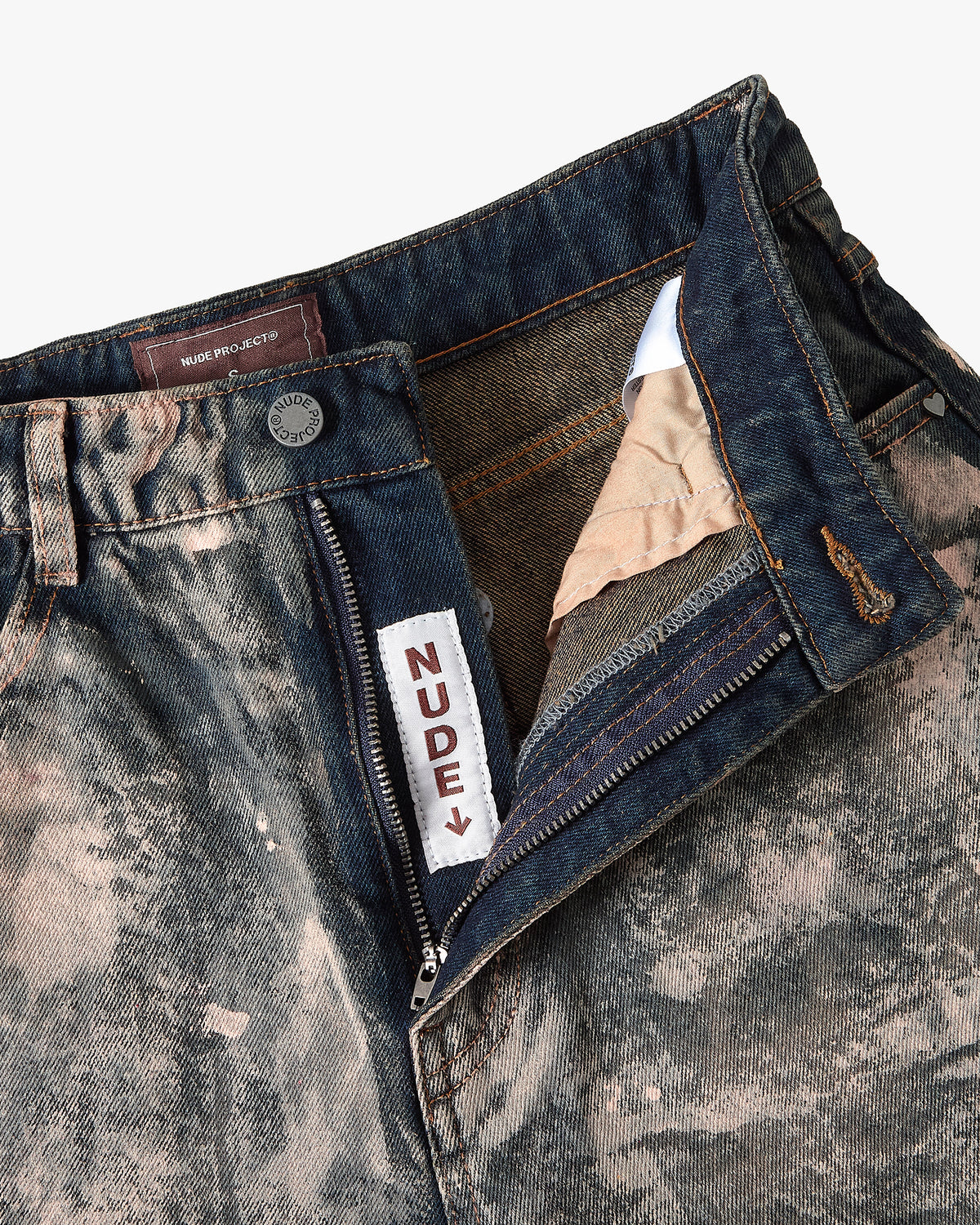 Pantalón Corto Baggy Old Denim Painted