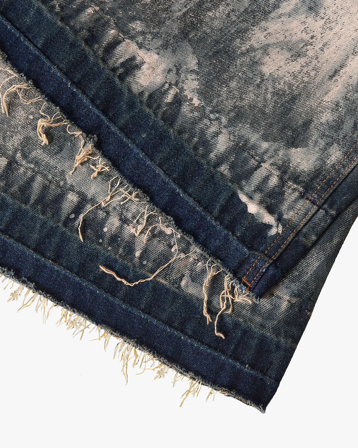 Pantalón Corto Baggy Old Denim Painted