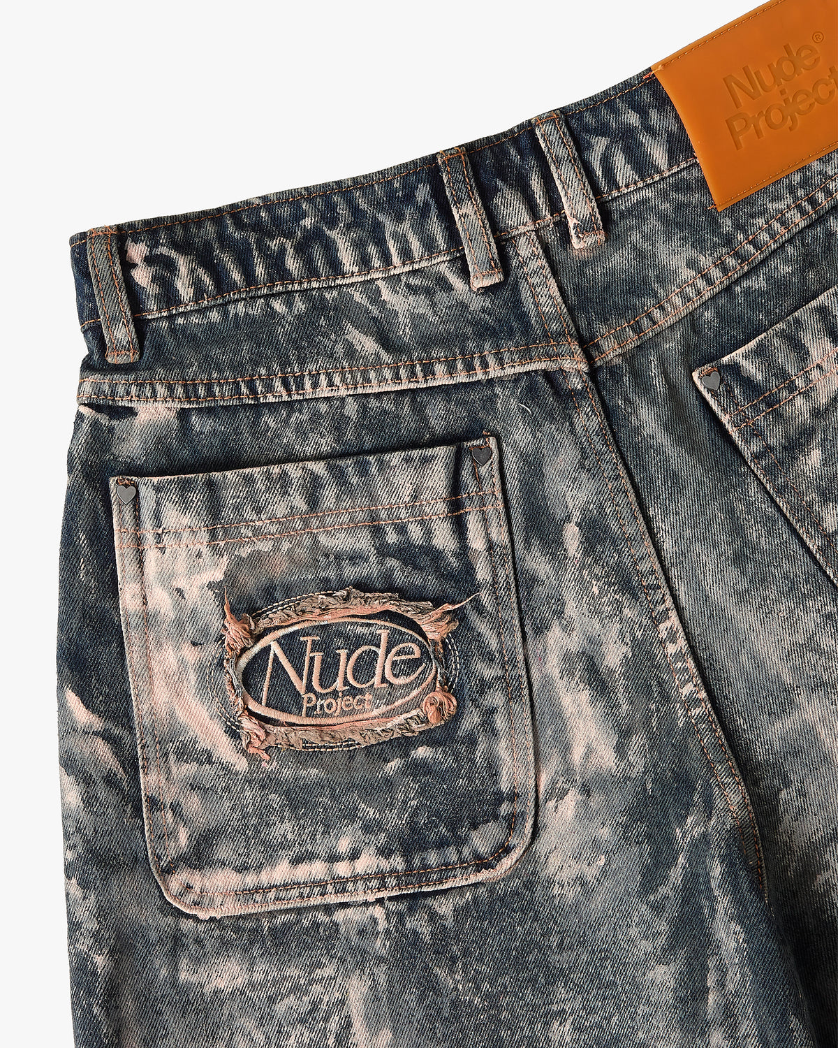 Pantalón Corto Baggy Old Denim Painted