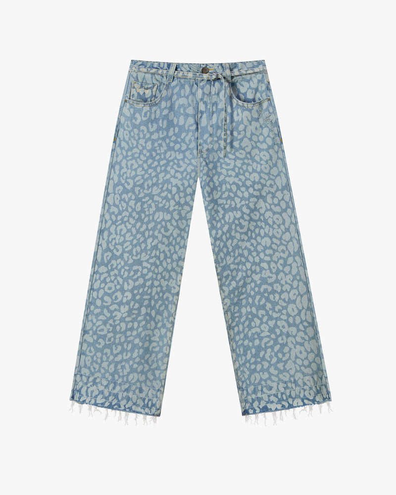 PANTALÓN BAGGY ANIMAL PRINT OLD DENIM