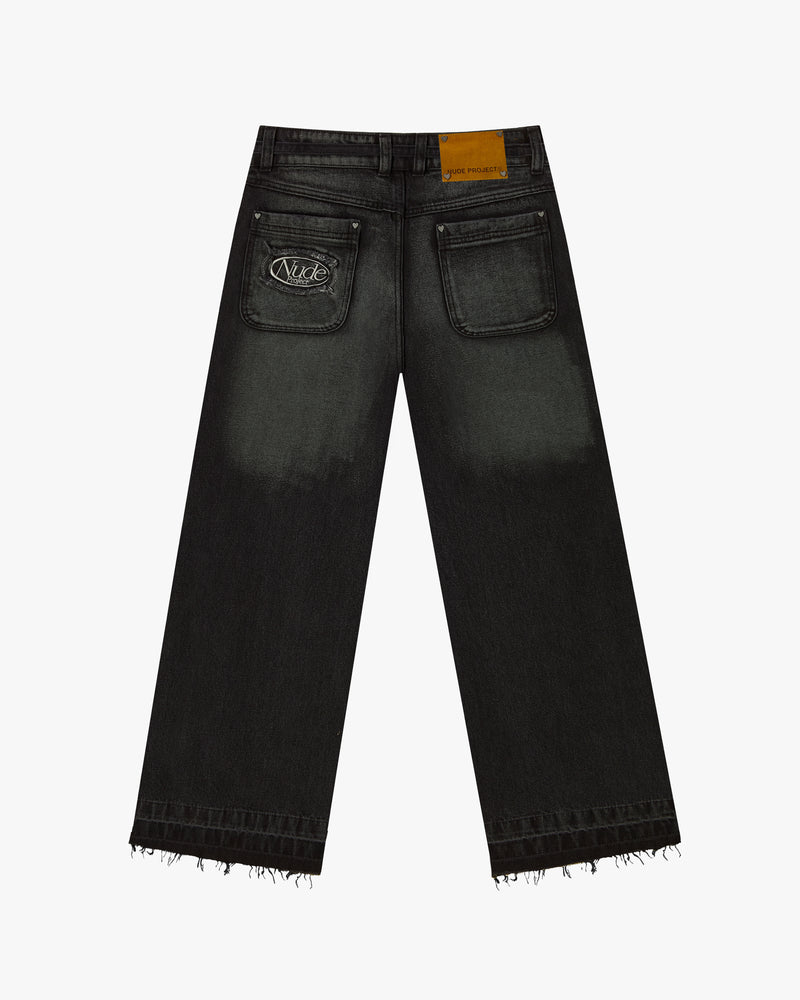 PANTALÓN BAGGY NEGRO OLD DENIM