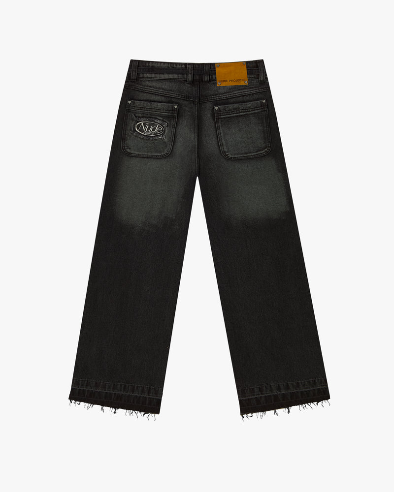 PANTALÓN BAGGY NEGRO OLD DENIM